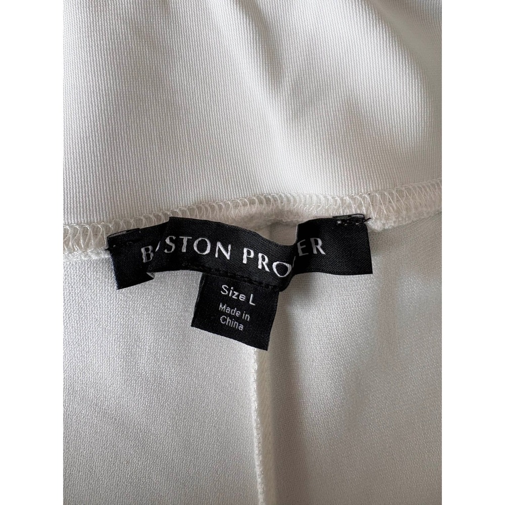 Boston Proper Wide Leg Pull On Pants Preppy Quiet Luxury Old Money Hamptons Chic - Picture 3 of 5